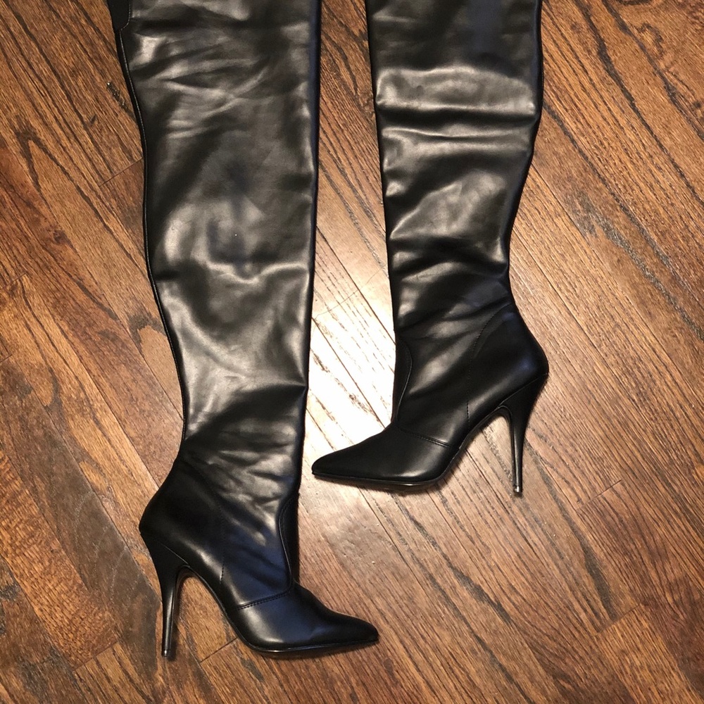 Thigh High “Leather” Boots